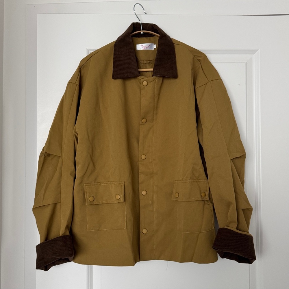 Brown Barn Style Jacket with contrast
